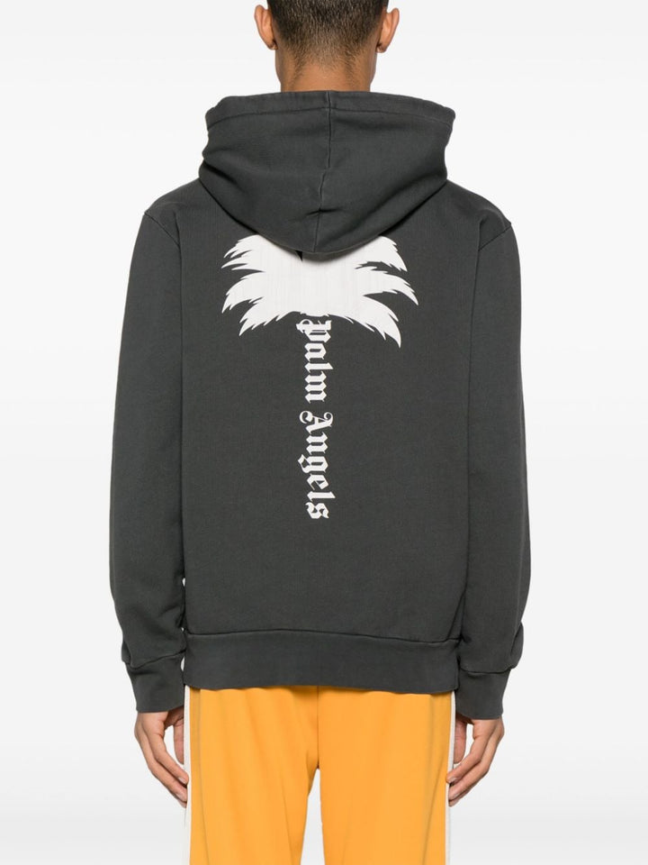 Palm Angels - Sweat à capuche en coton à logo imprimé - Lothaire
