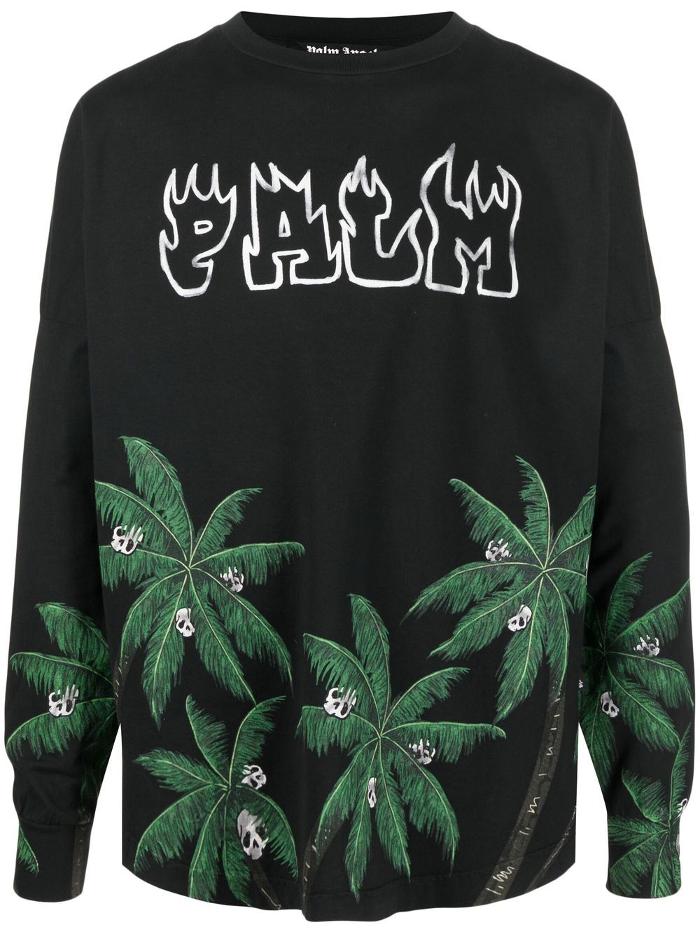 Short noir à boutons Palm Angels en solde Short noir à boutons Palm Angels en solde