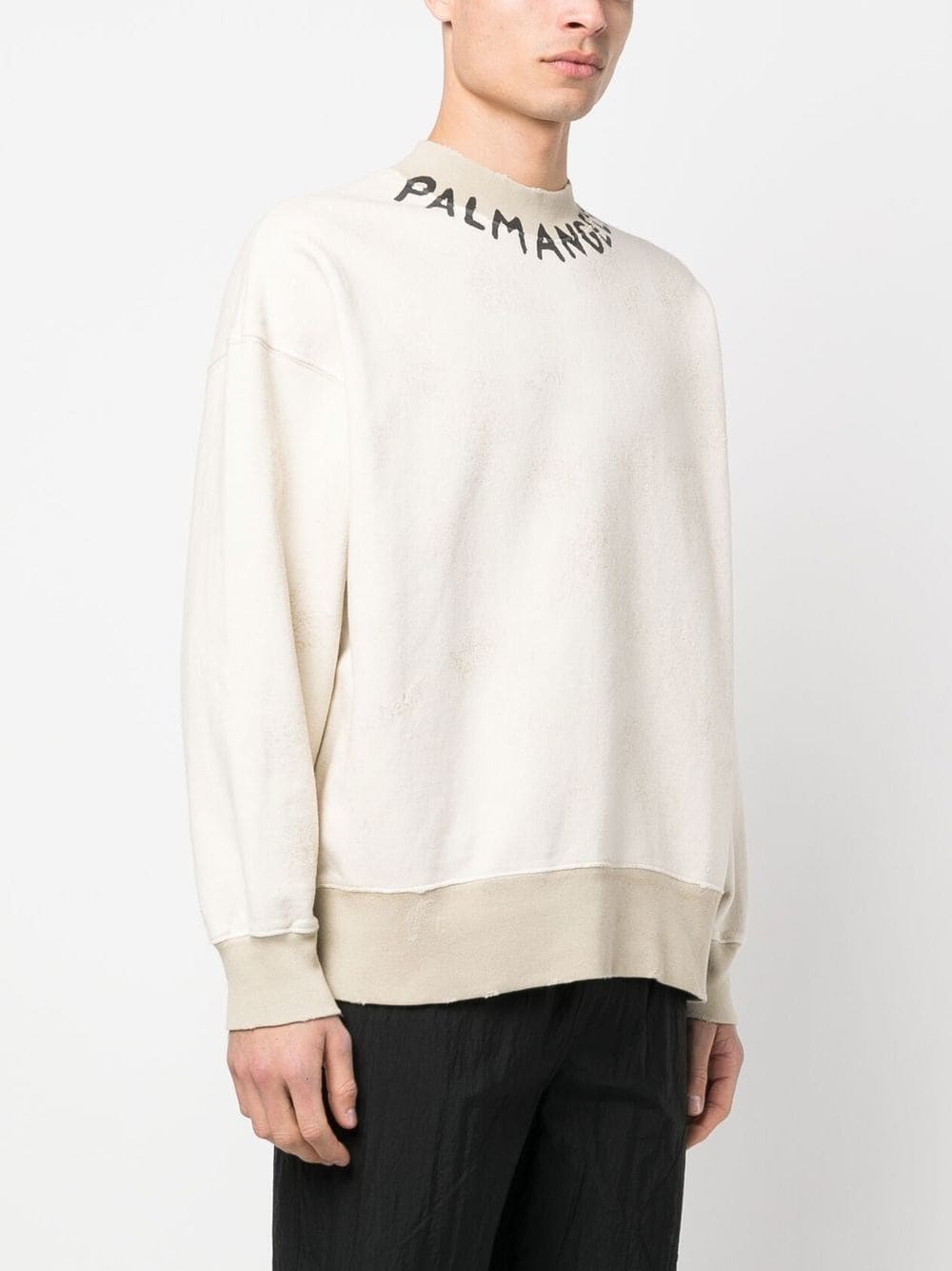 Palm Angels Sweat blanc à logo - Lothaire