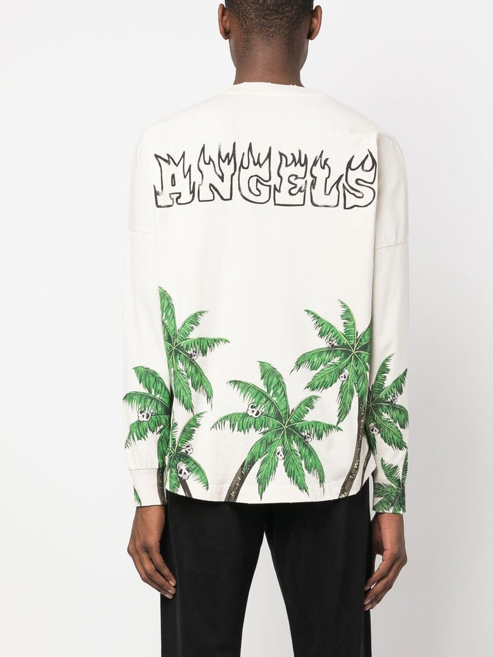 Palm Angels Sweat blanc Palmier - Lothaire