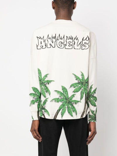 Palm Angels Sweat blanc Palmier - Lothaire