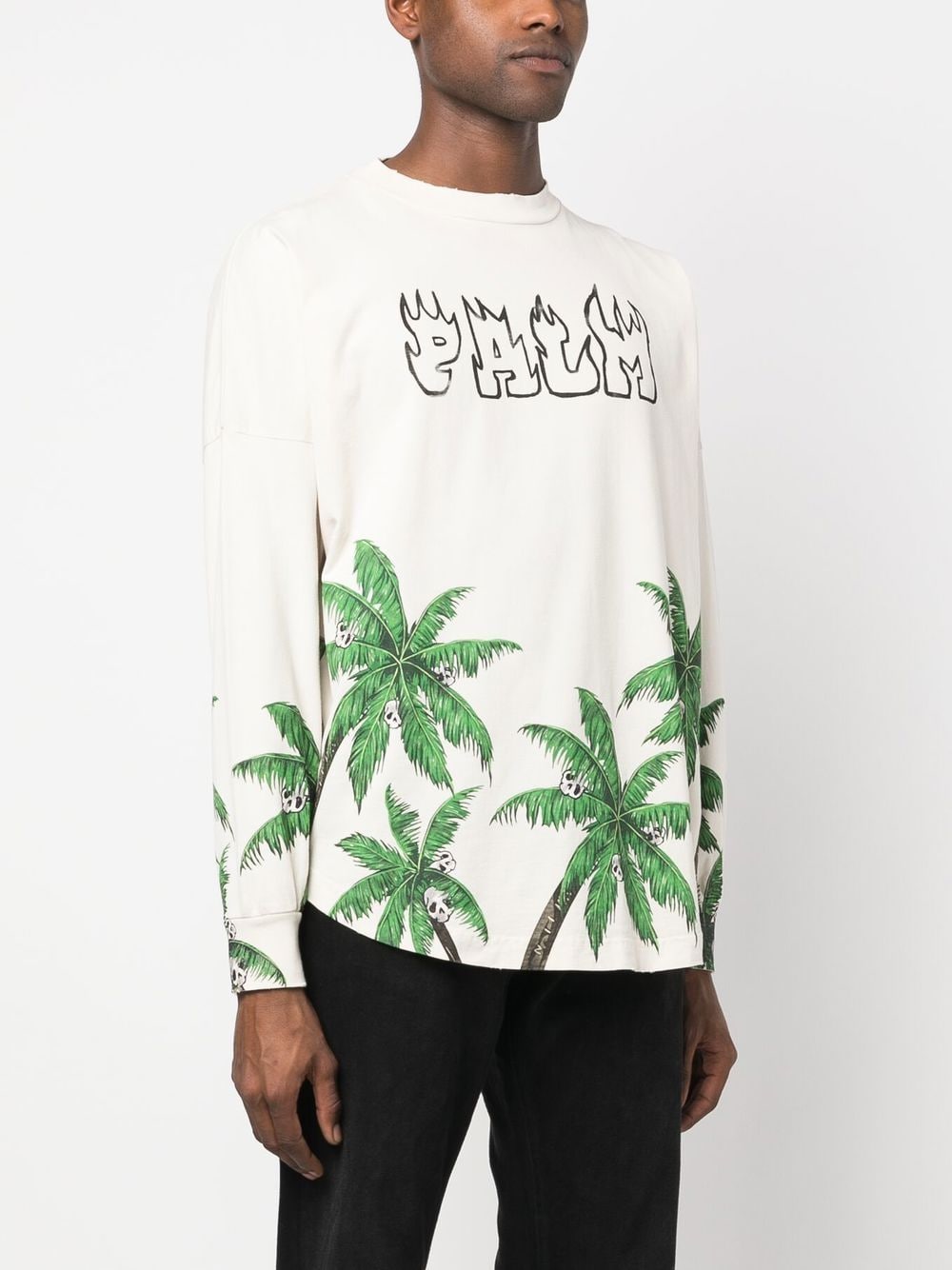 Palm Angels Sweat blanc Palmier - Lothaire