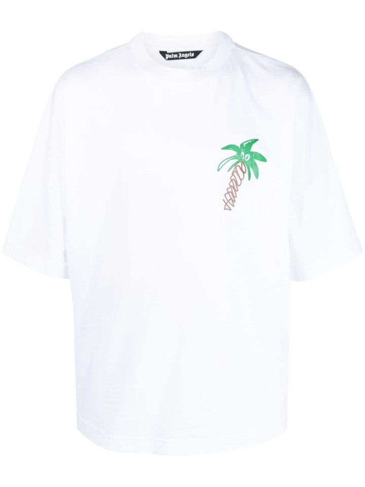 Palm Angels T-Shirt à logo imprimé Palmier - Lothaire