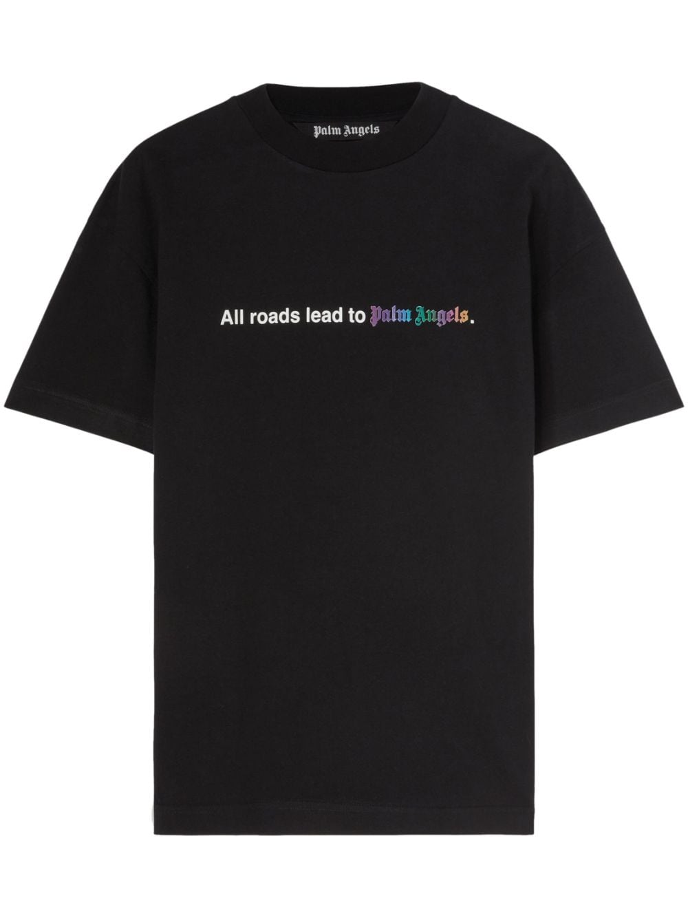 Palm Angels T-Shirt black à logo - Lothaire