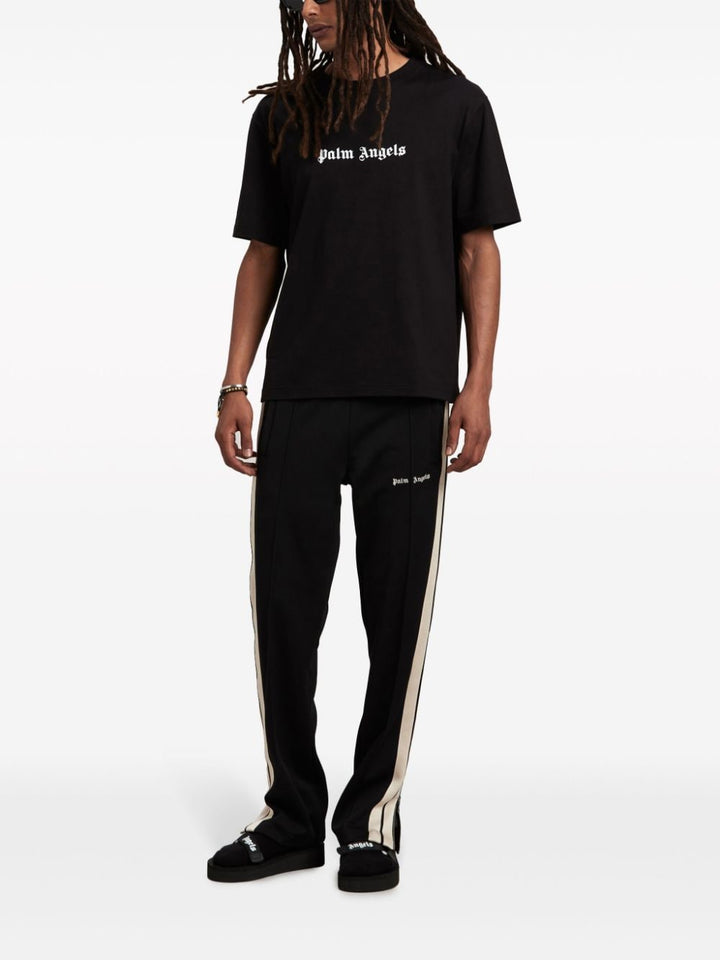 Palm Angels - T-shirt black en coton à logo imprimé - Lothaire