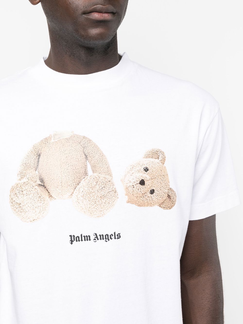 Palm Angels T-shirt blanc Bear - Lothaire