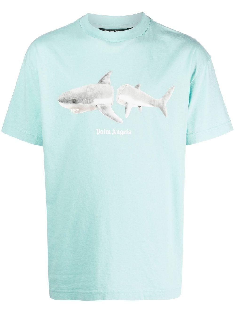 Palm Angels T-Shirt Blue Requin - Lothaire