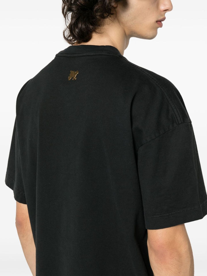 Palm Angels T-Shirt noir Burning PA - Lothaire