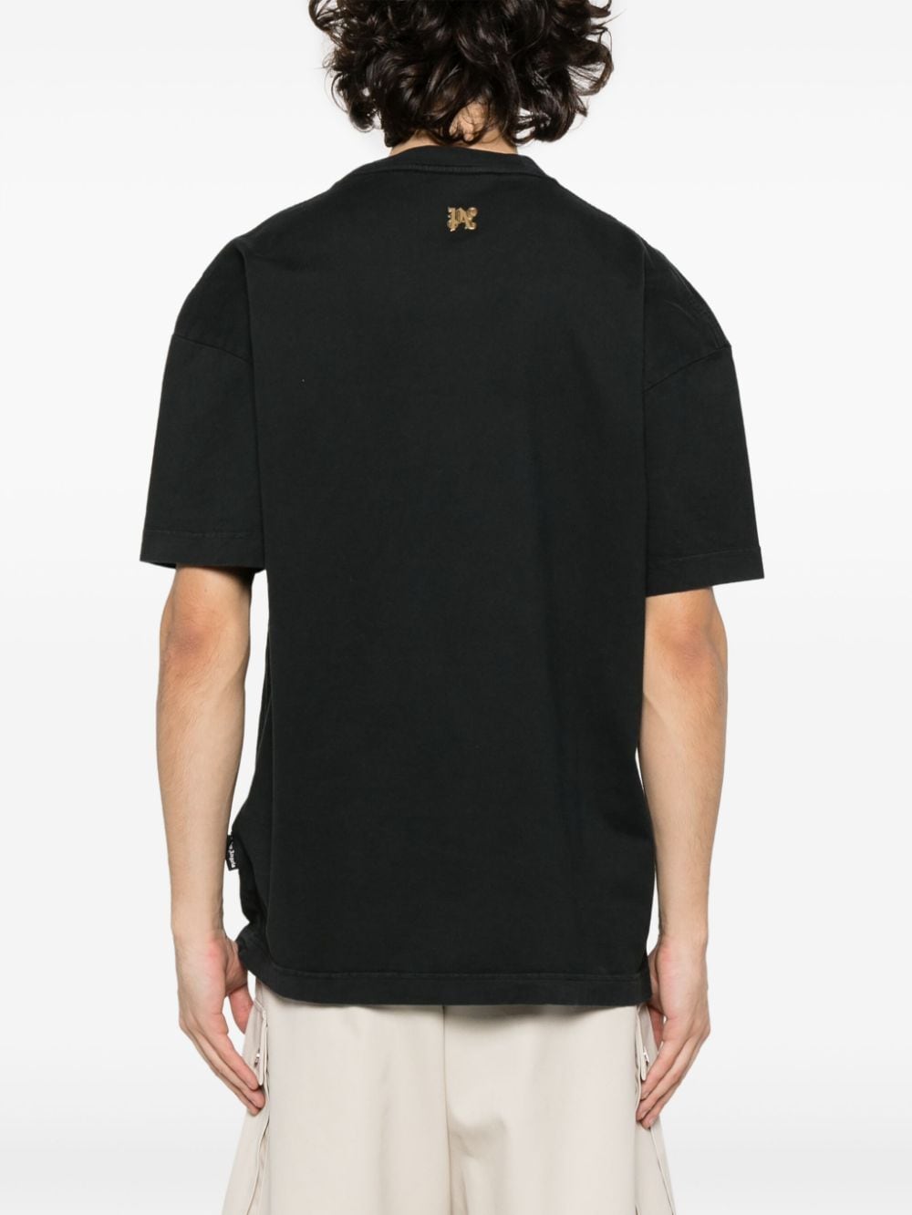 Palm Angels T-Shirt noir Burning PA - Lothaire