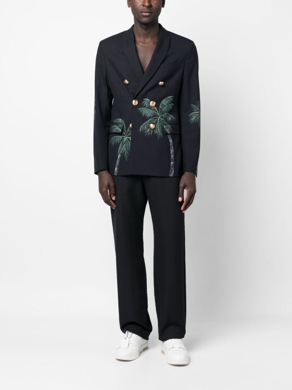 Palm Angels Veste croisée Palms Classic - Lothaire