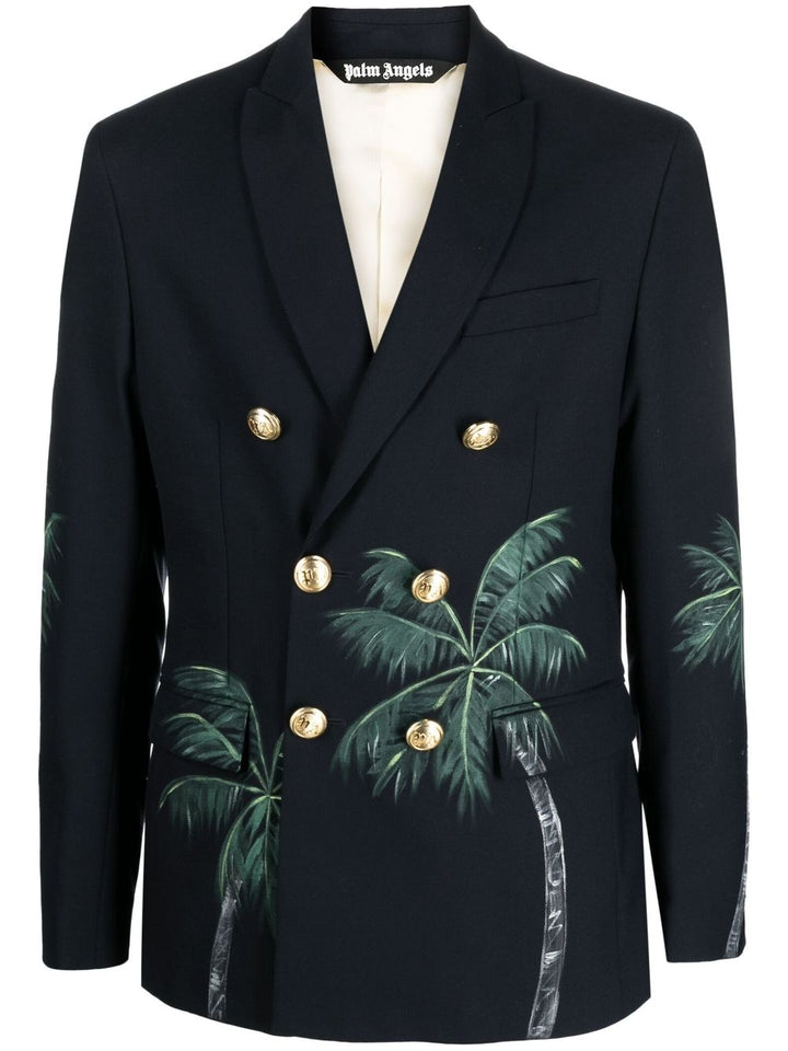 Palm Angels Veste croisée Palms Classic - Lothaire
