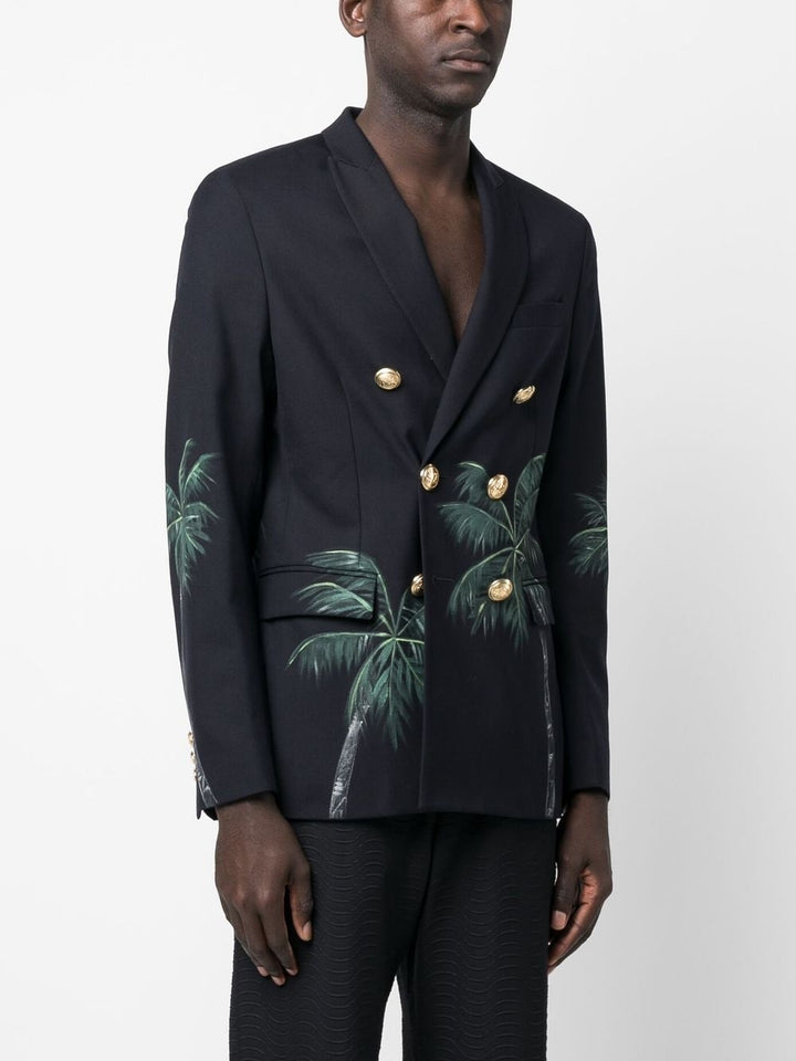 Palm Angels Veste croisée Palms Classic - Lothaire
