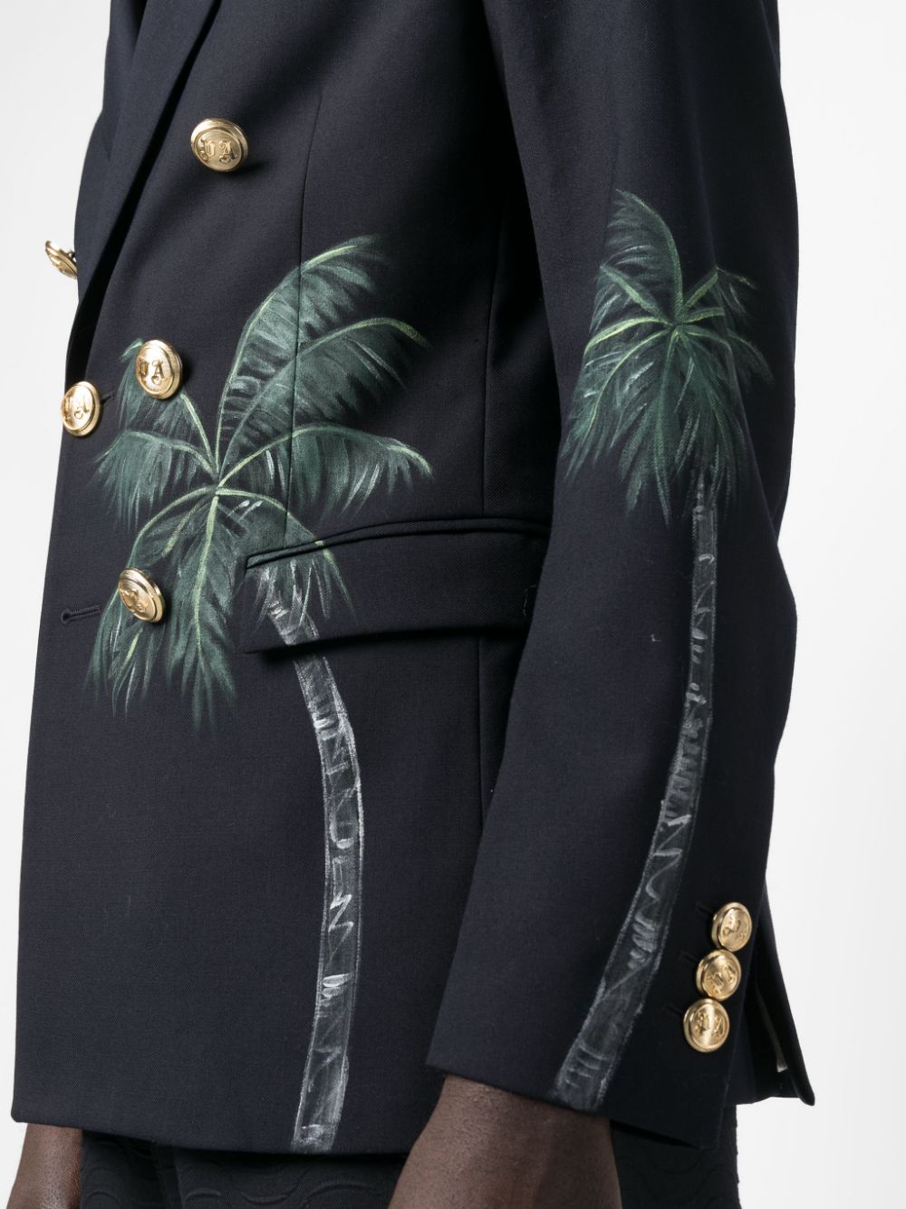 Palm Angels Veste croisée Palms Classic - Lothaire