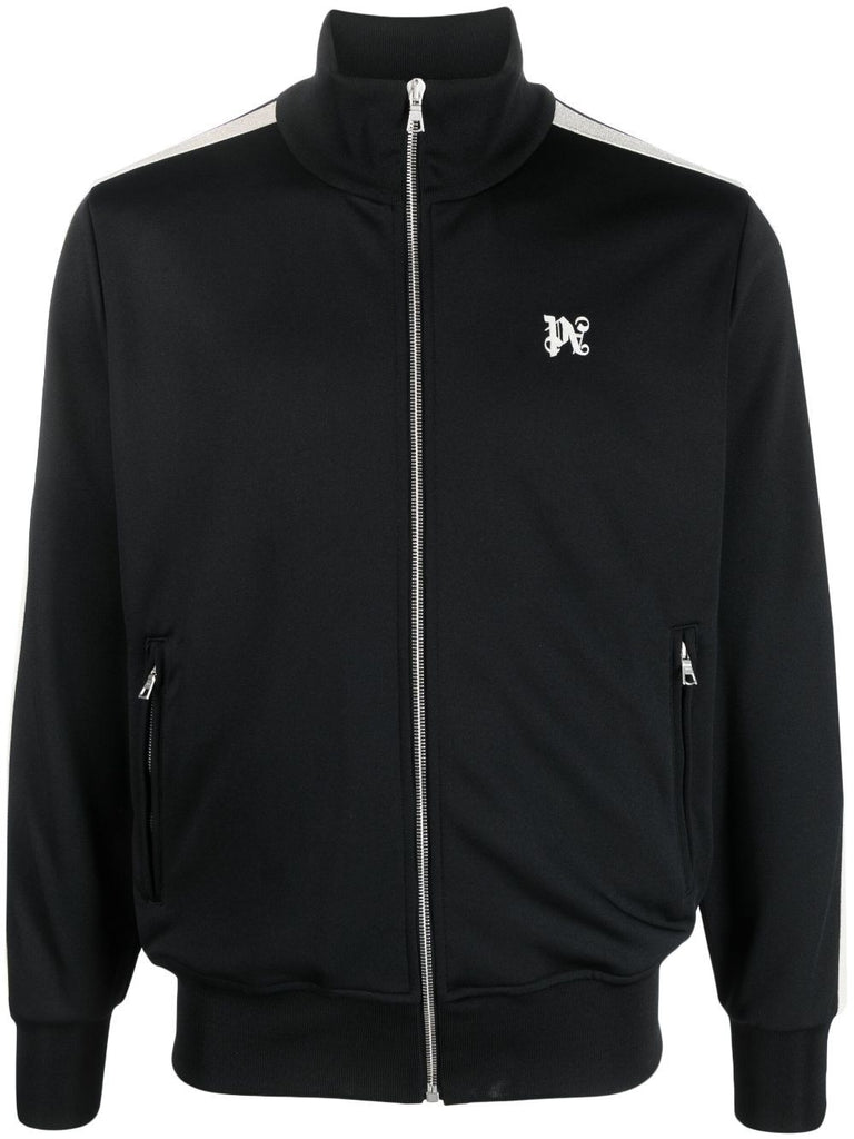 Palm Angels Veste de sport Black logo imprim Lothaire