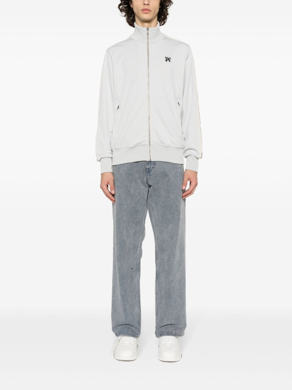 Palm Angels Veste de sport gris Monogram Classic - Lothaire