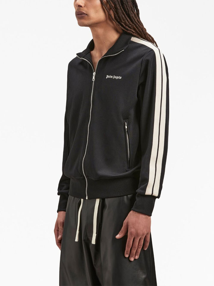 Palm Angels Veste jogging Black à logo imprimé - Lothaire