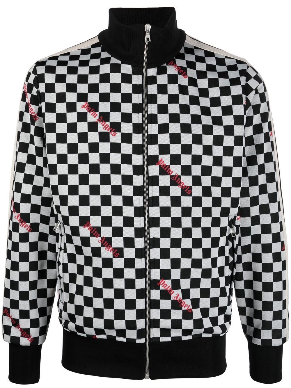 Palm Angels Veste zippée à imprimé damier - Lothaire boutiques
