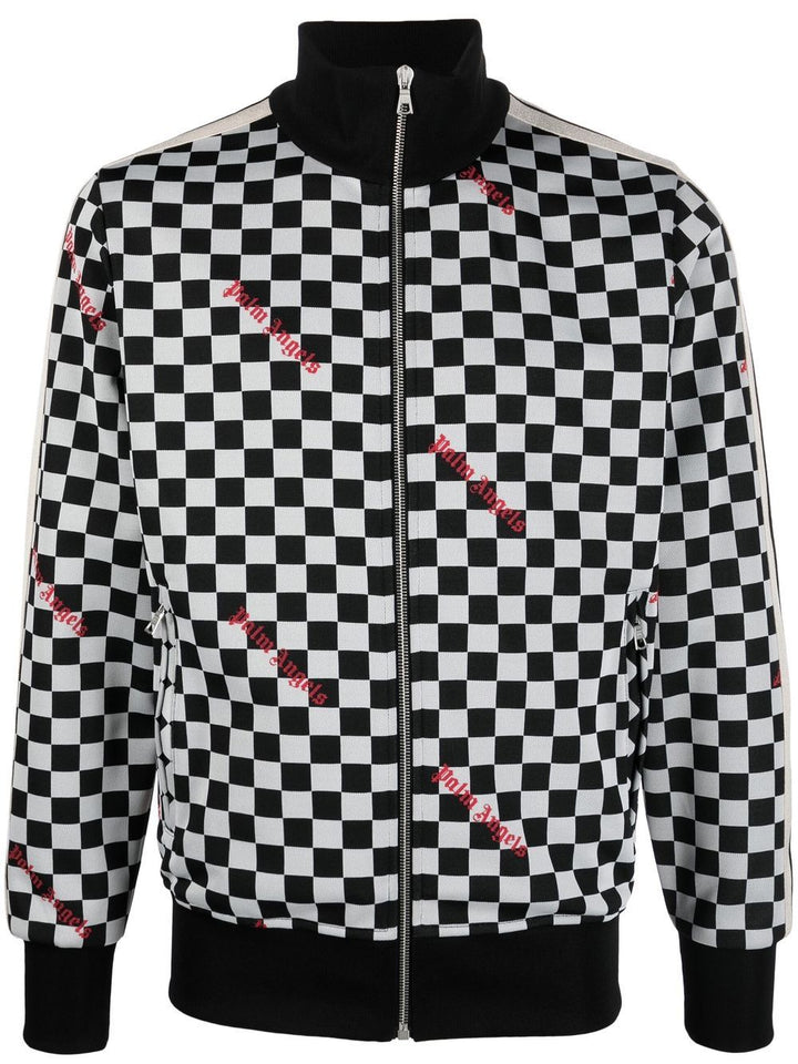 Palm Angels Veste zippée à imprimé damier - Lothaire boutiques