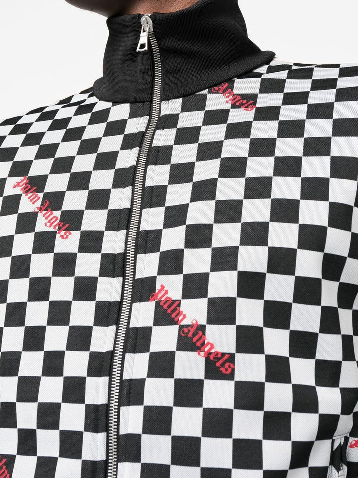 Palm Angels Veste zippée à imprimé damier - Lothaire boutiques