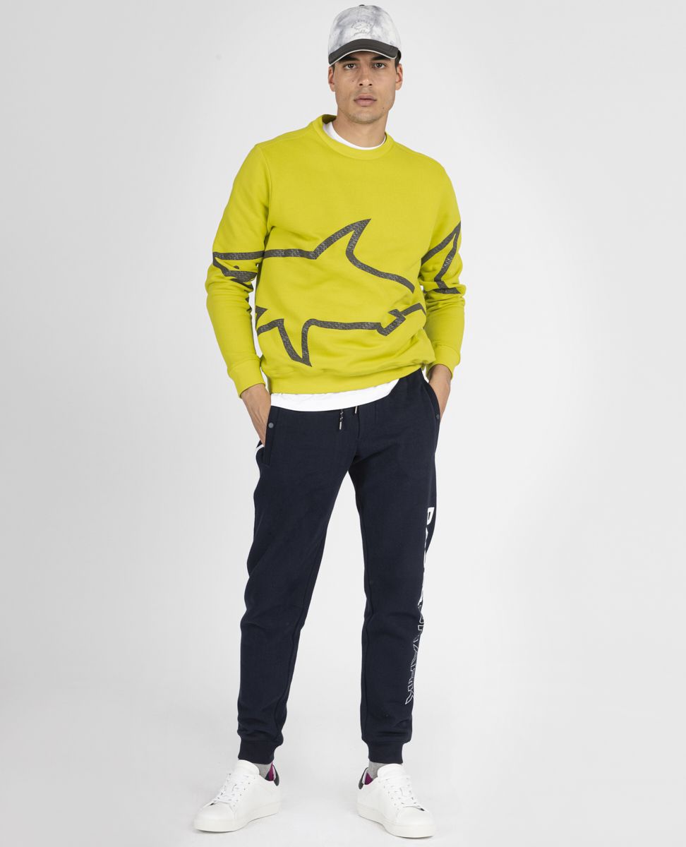 Paul & Shark Pantalon de jogging en coton organique Winter fleece - Lothaire boutiques (7094568747173)