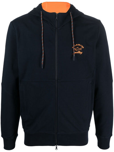 Paul & Shark Sweat à capuche Marine logo - Lothaire