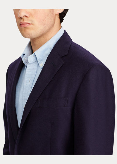 Polo Ralph Lauren Blazer Polo en laine chamoisée - Navy - Lothaire boutiques (6949422563493)