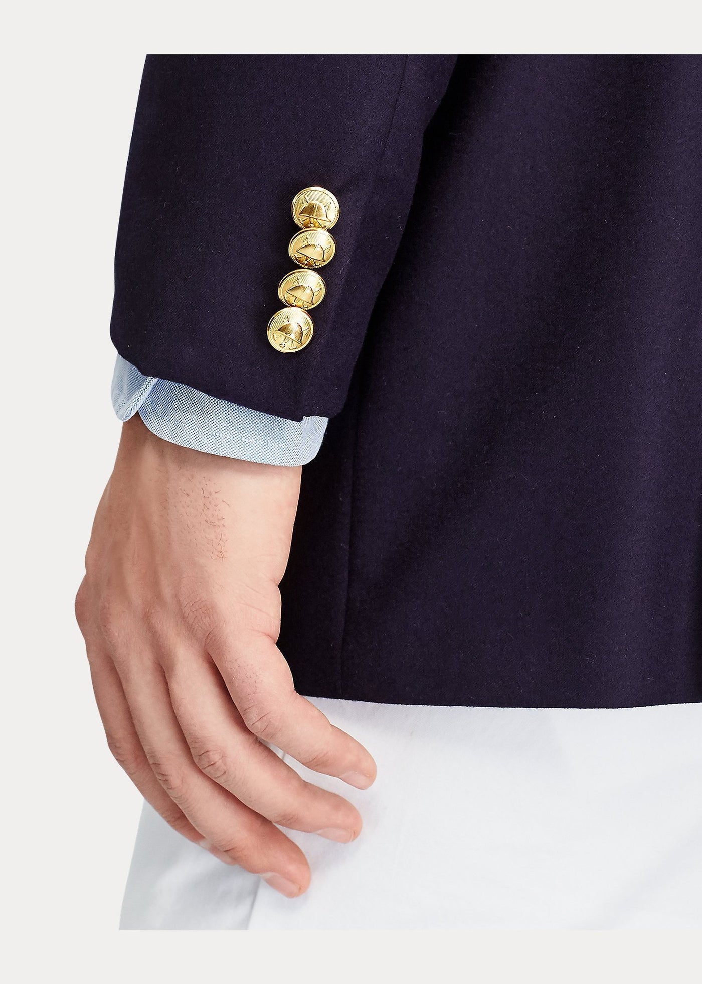 Polo Ralph Lauren Blazer Polo en laine chamoisée - Navy - Lothaire boutiques (6949422563493)