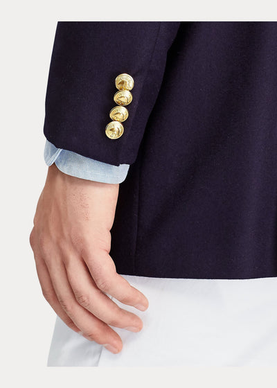 Polo Ralph Lauren Blazer Polo en laine chamoisée - Navy - Lothaire boutiques (6949422563493)