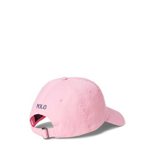 Polo Ralph Lauren Casquette de baseball coton chino Carmel Pink /Jewel Blue - Lothaire boutiques