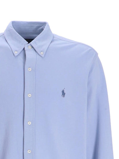 Polo Ralph Lauren - Chemise bleu ultra légère en coton piqué - Lothaire