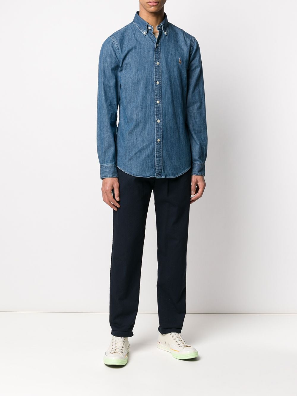 Polo Ralph Lauren Chemise en denim à logo - Lothaire boutiques