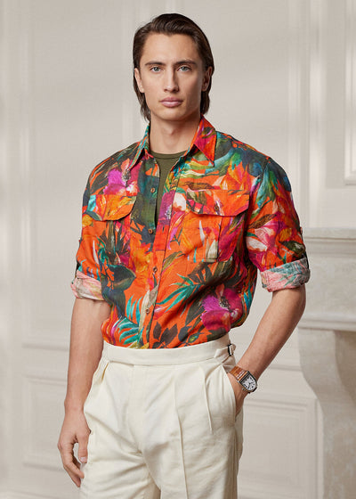 Polo Ralph Lauren Chemise en lin à motif fleuri - Lothaire