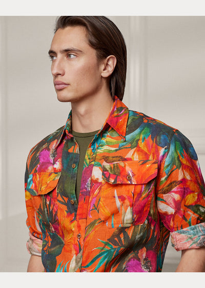 Polo Ralph Lauren Chemise en lin à motif fleuri - Lothaire