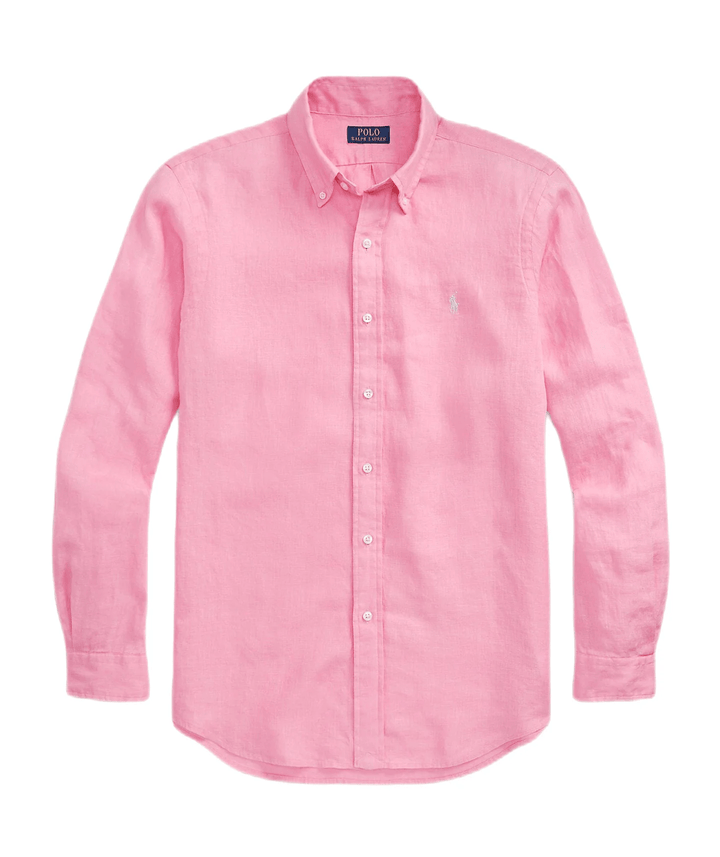 Polo Ralph Lauren - Chemise en lin coupe ajustée Florida Pink - Lothaire