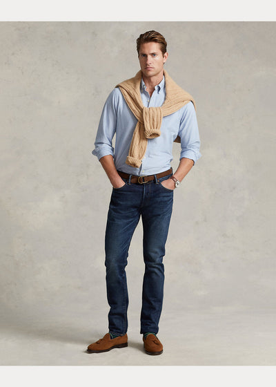 Polo Ralph Lauren Chemise Oxford cintrée bleu - Lothaire