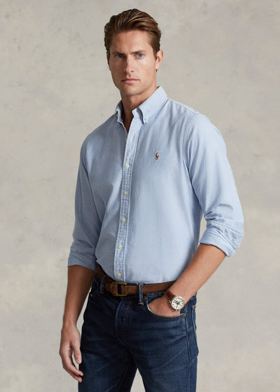 Polo Ralph Lauren Chemise Oxford cintrée bleu - Lothaire