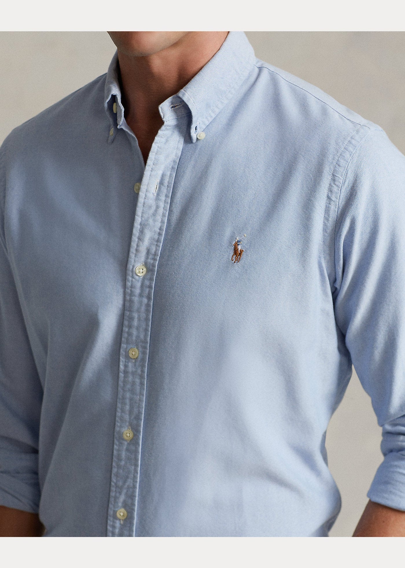 Polo Ralph Lauren Chemise Oxford cintrée bleu - Lothaire