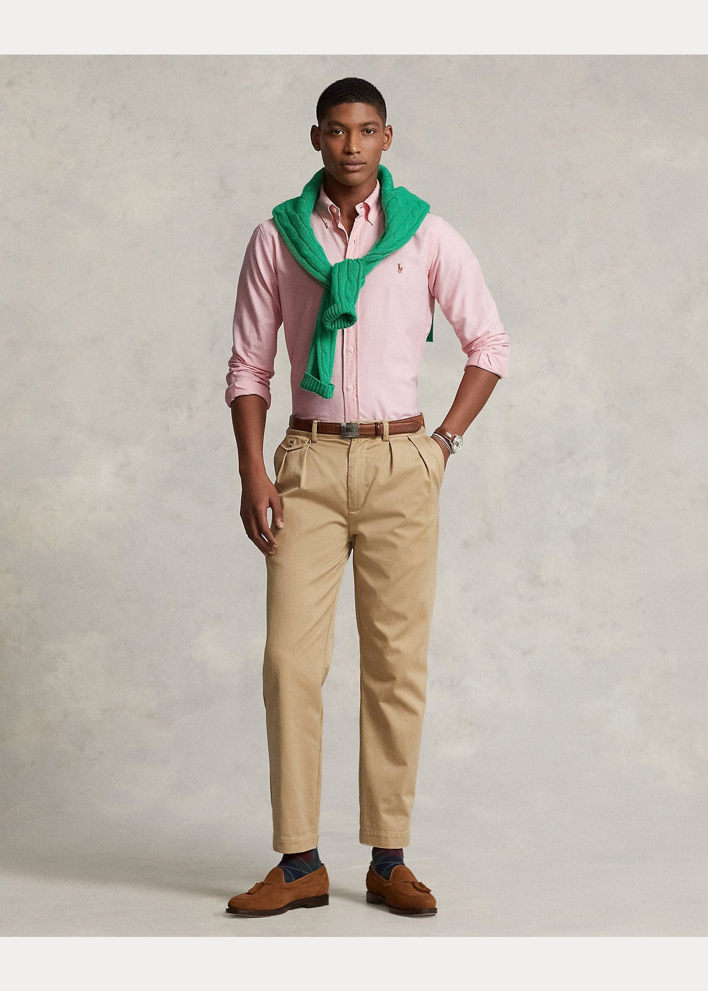 Polo Ralph Lauren Chemise Oxford cintrée Rose - Lothaire