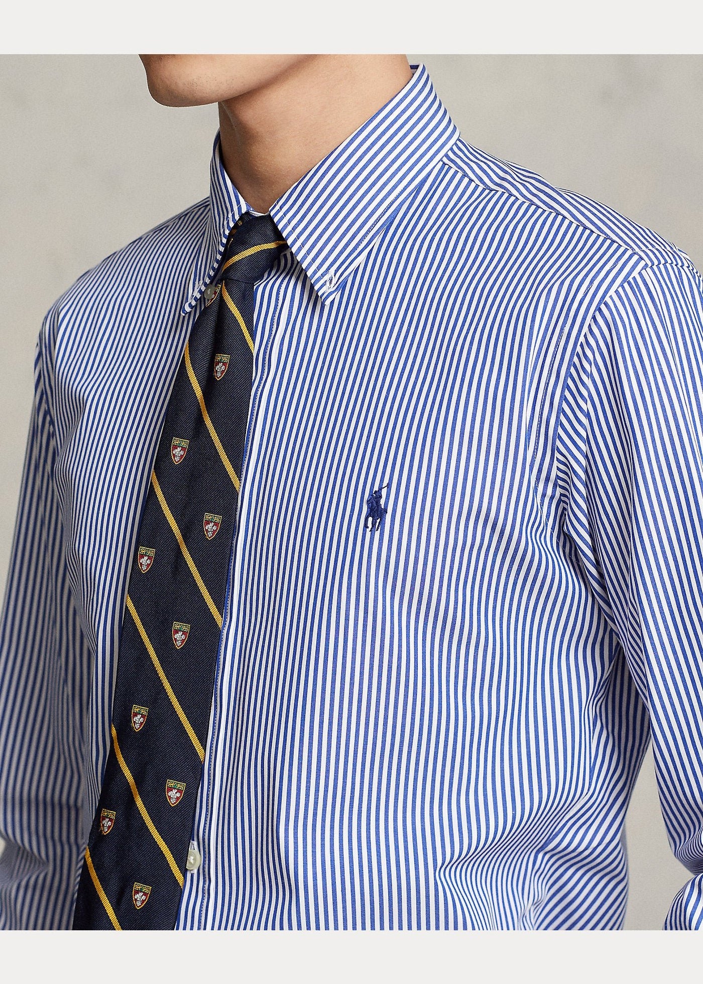 Polo Ralph Lauren Chemise rayée ajustée popeline stretch - Lothaire