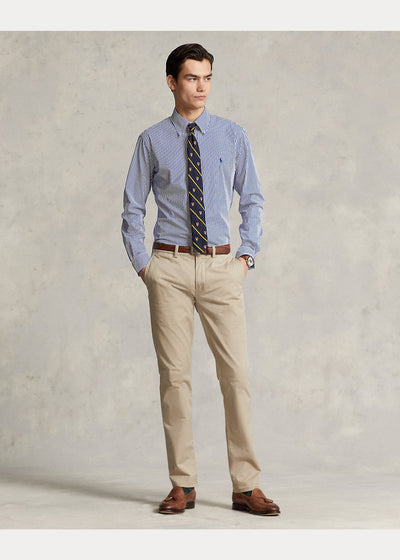Polo Ralph Lauren Chemise rayée ajustée popeline stretch - Lothaire