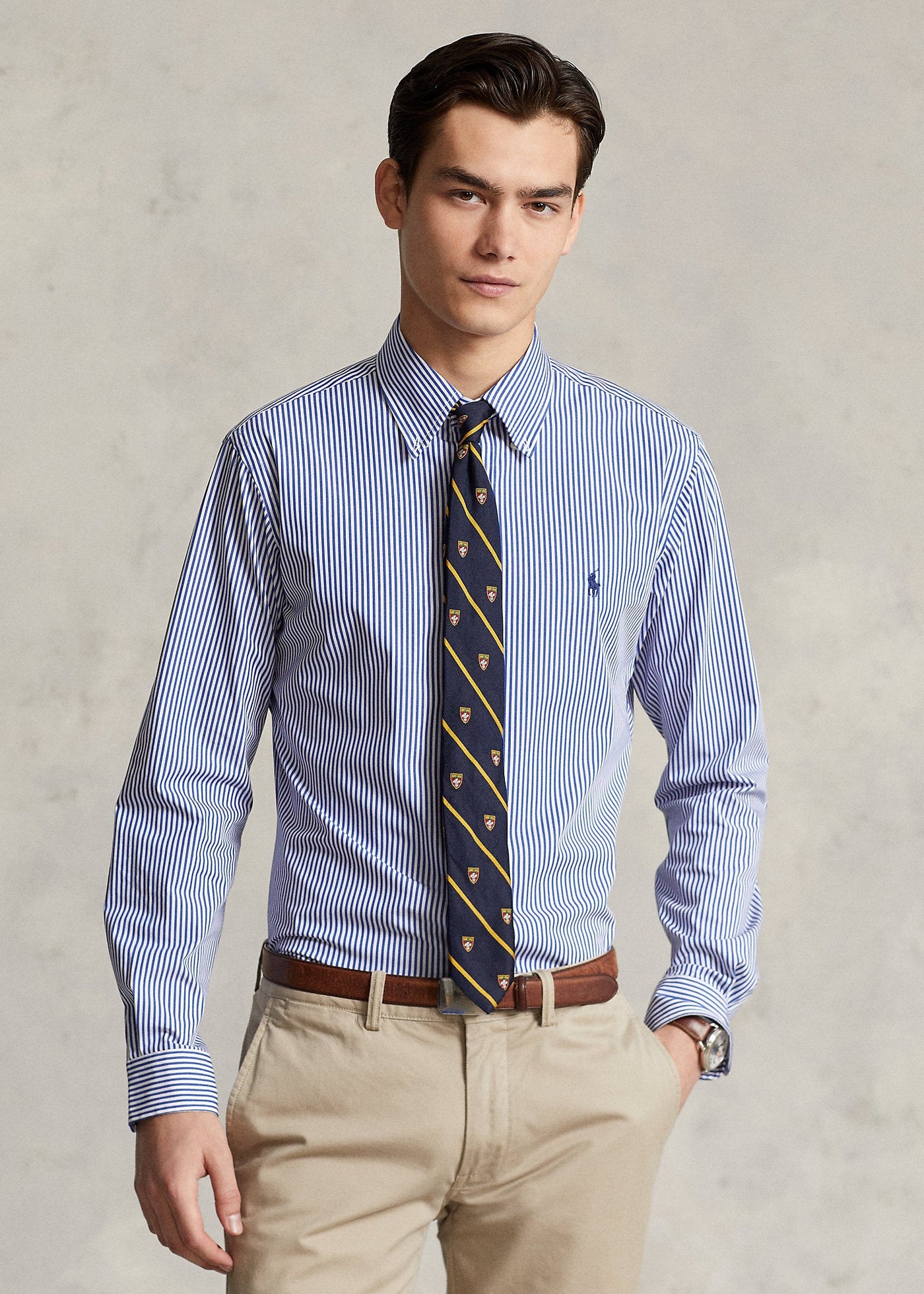 Polo Ralph Lauren Chemise rayée ajustée popeline stretch - Lothaire
