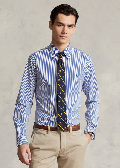 Polo Ralph Lauren Chemise rayée ajustée popeline stretch - Lothaire
