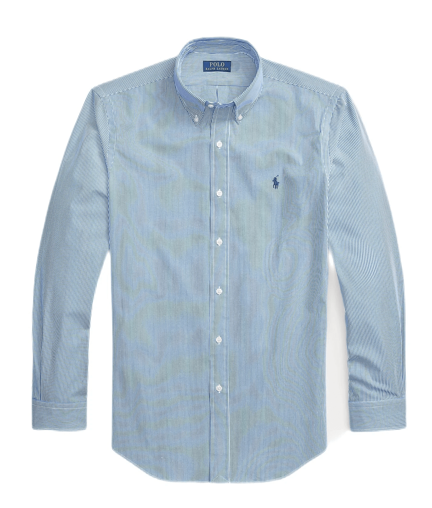 Polo Ralph Lauren Chemise rayée Bleu ajustée popeline stretch - Lothaire
