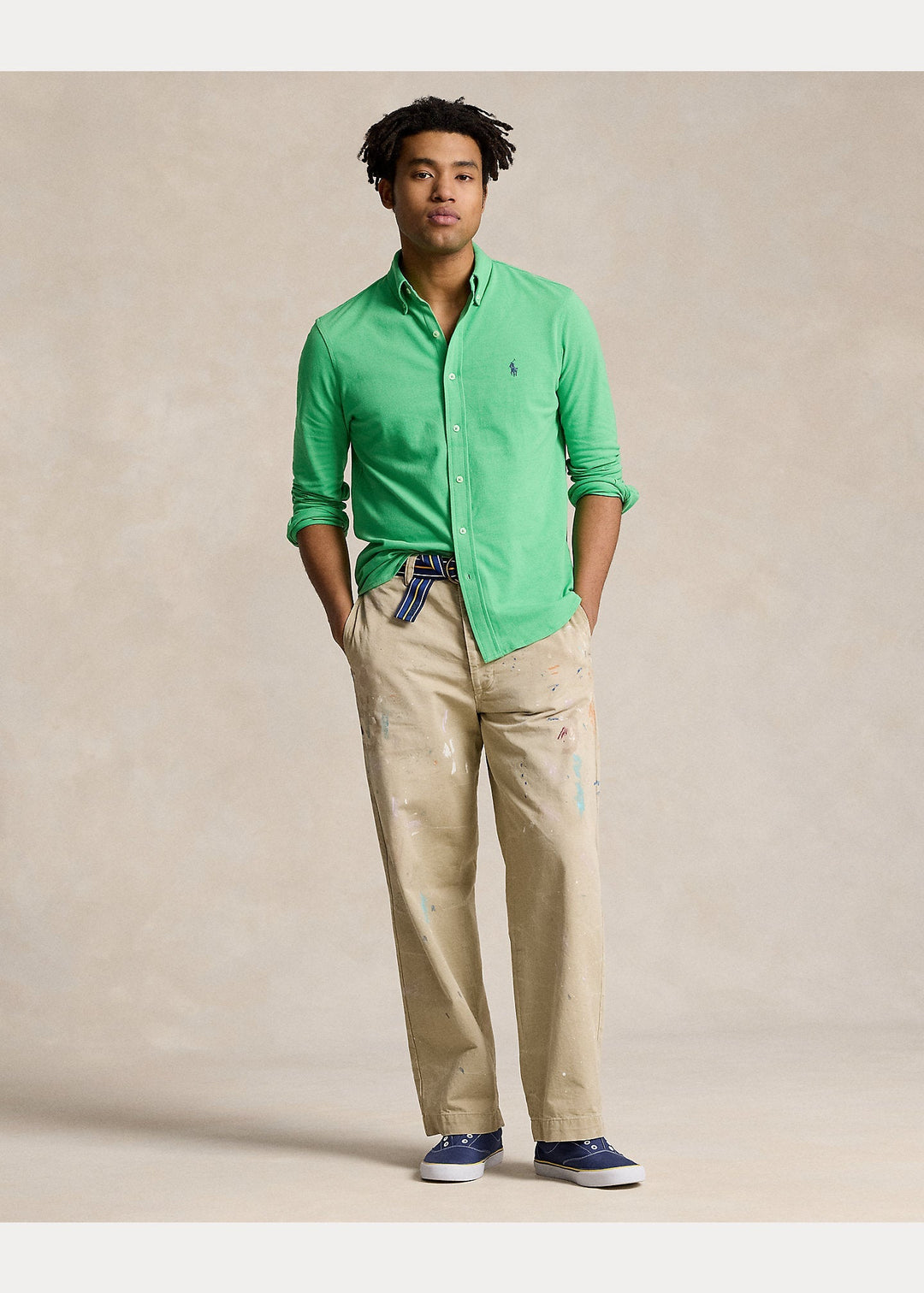 Polo Ralph Lauren - Chemise ultra légère en coton piqué Classic Kelly - Lothaire