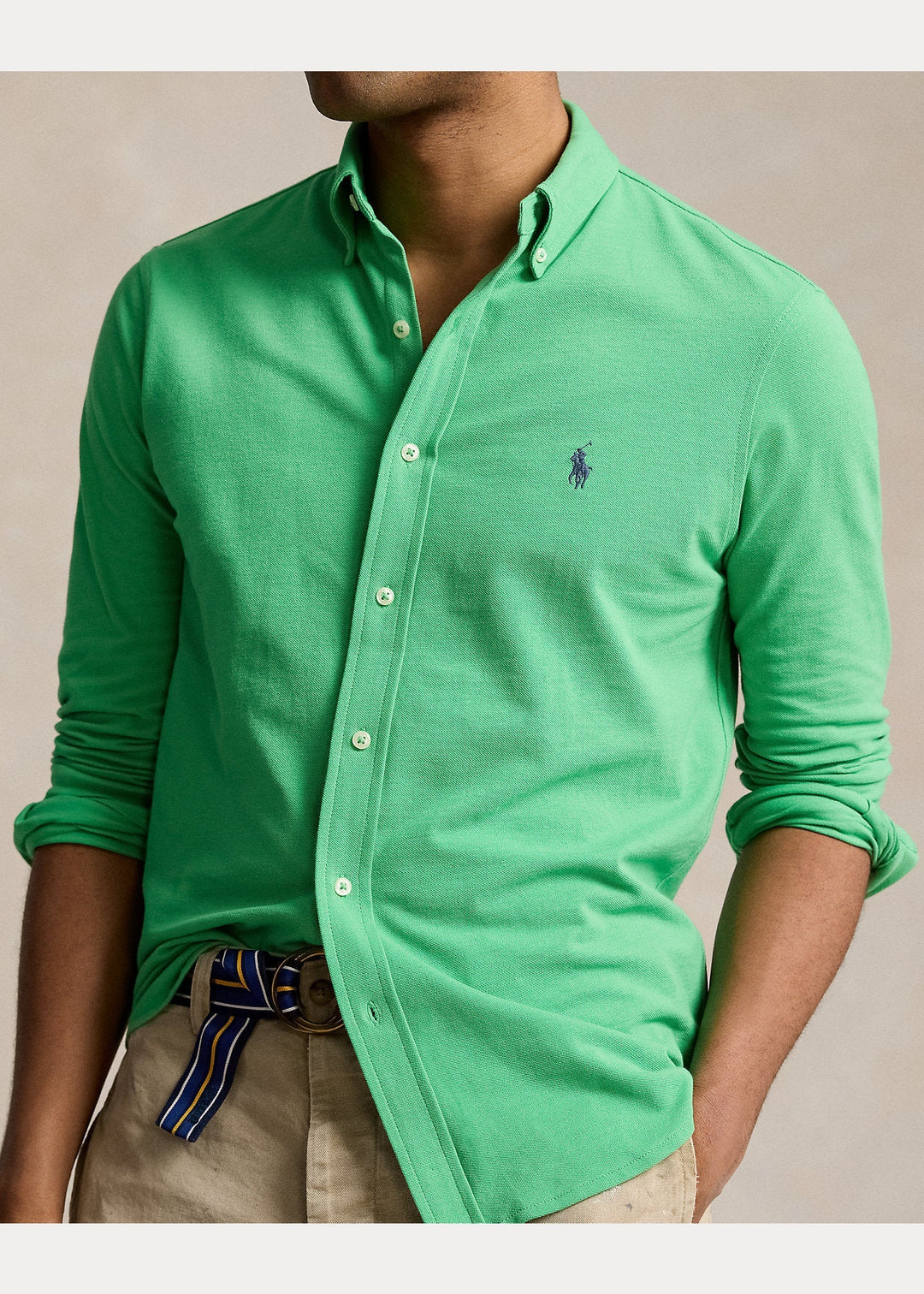 Polo Ralph Lauren - Chemise ultra légère en coton piqué Classic Kelly - Lothaire