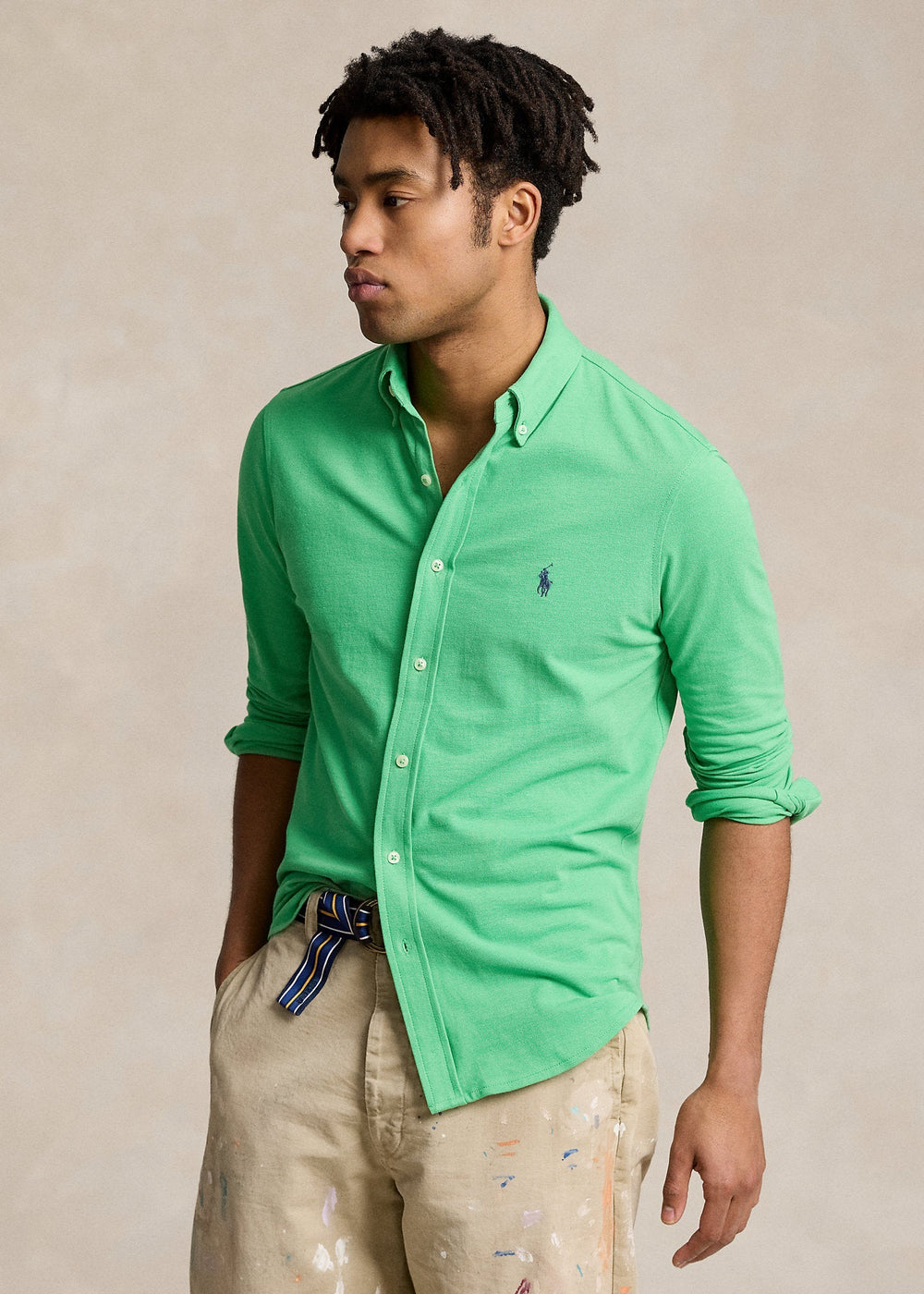 Polo Ralph Lauren - Chemise ultra légère en coton piqué Classic Kelly - Lothaire