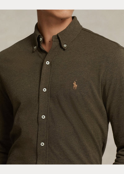 Polo Ralph Lauren - Chemise ultra légère en coton piqué Olive - Lothaire