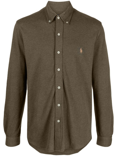Polo Ralph Lauren - Chemise ultra légère en coton piqué Olive - Lothaire