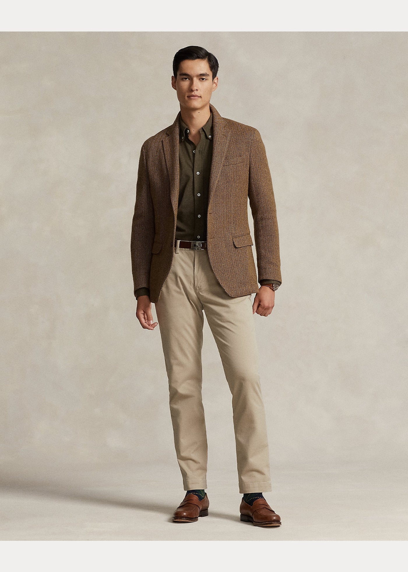 Polo Ralph Lauren - Chemise ultra légère en coton piqué Olive - Lothaire