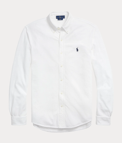 Polo Ralph Lauren - Chemise white ultra-légère en coton piqué - Lothaire